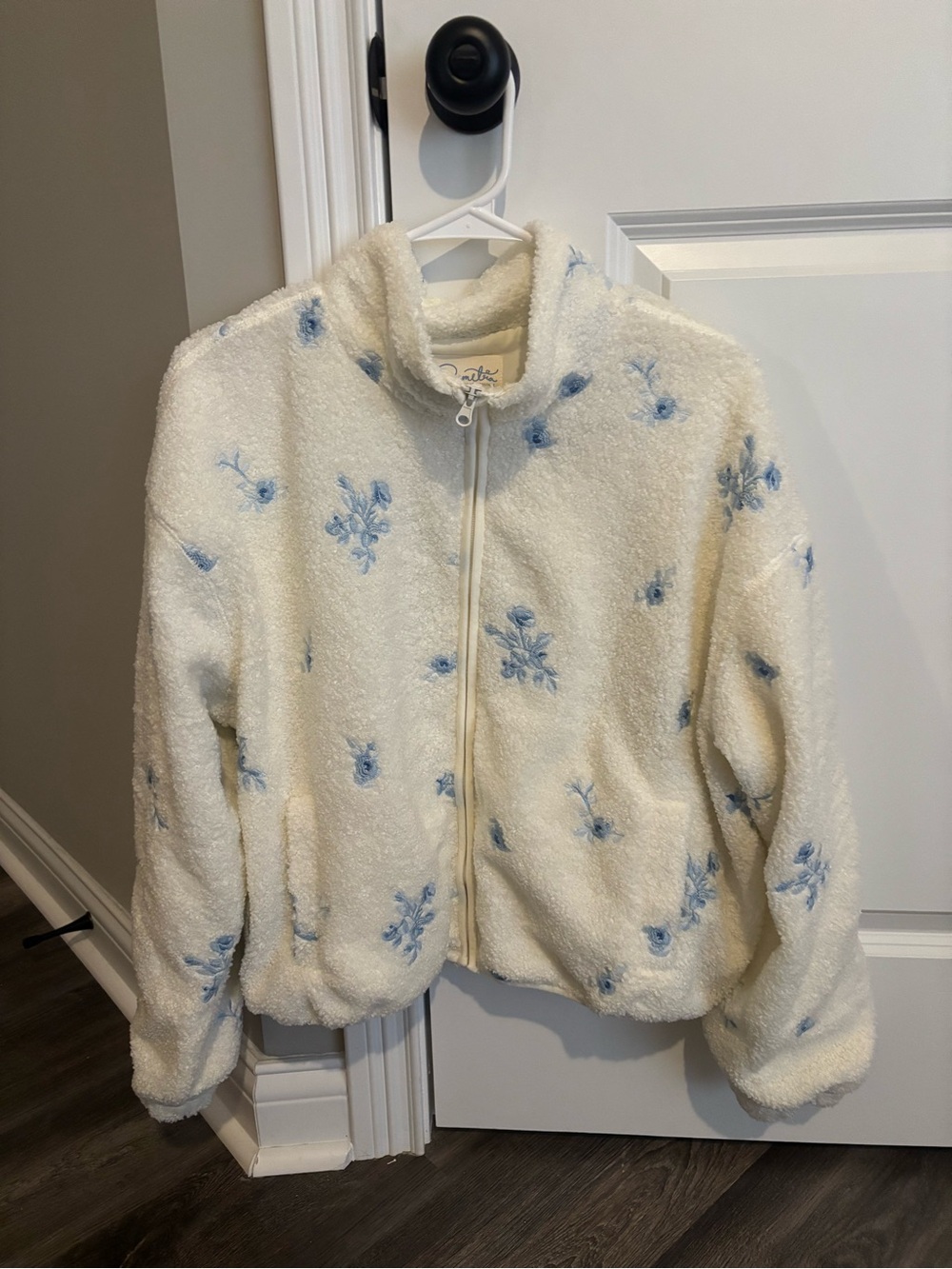 aeropostale x demetra dias floral fleece jacket